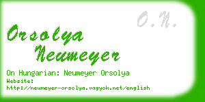 orsolya neumeyer business card